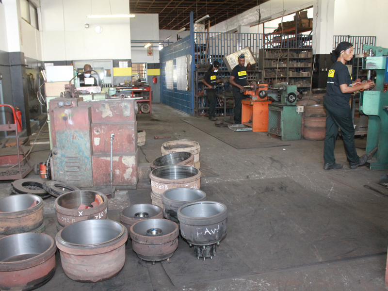 In-house machine shop with bowls