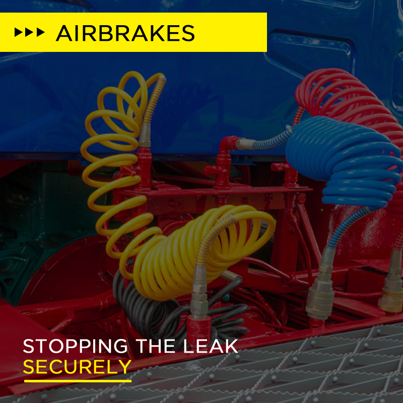 Airbrakes servicing stopping the leak securely