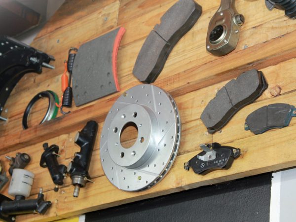 Sharp Brake's range of automotive brake parts on display