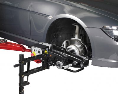 Close-up of new automotive brake pads